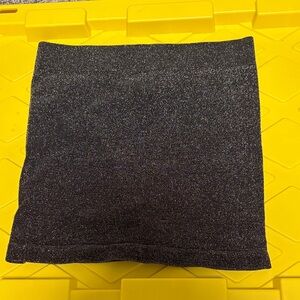 No Boundaries Sparkly Black Mini Skirt